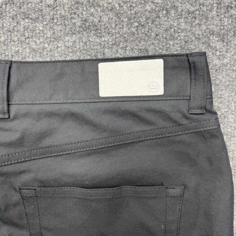 Peter Millar EB66 Performance Pants Mens 35/34 Black 5-Pocket Golf Trousers - Picture 9 of 10